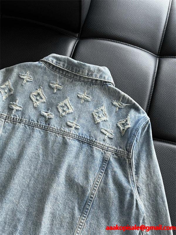 LOUIS VUITTON ルイヴィトン コピー デニムジャケット ベーシックシルエット 着回し力
