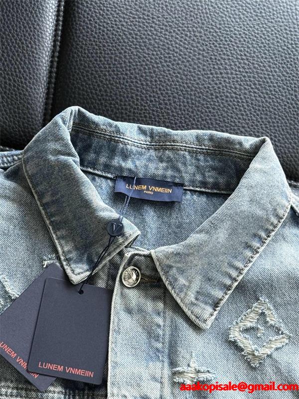 LOUIS VUITTON ルイヴィトン コピー デニムジャケット ベーシックシルエット 着回し力