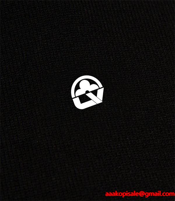 新作入荷！ロゴ刺繍 LOUIS VUITTON ルイヴィトン スーパーコピー ニット ホワイト 上品 快適