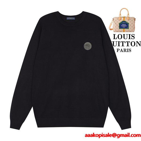 2025秋冬 ロゴ ニット ホワイト LOUIS VUITTON ルイヴィトン スーパーコピー シンプル