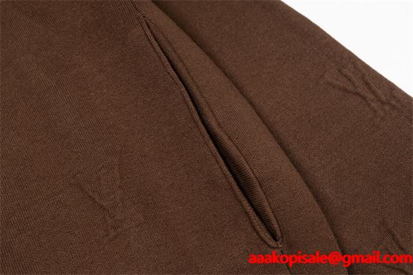 フルジップ ニット LOUIS VUITTON ルイヴィトン コピー ジャケット ブラウン きれいめ