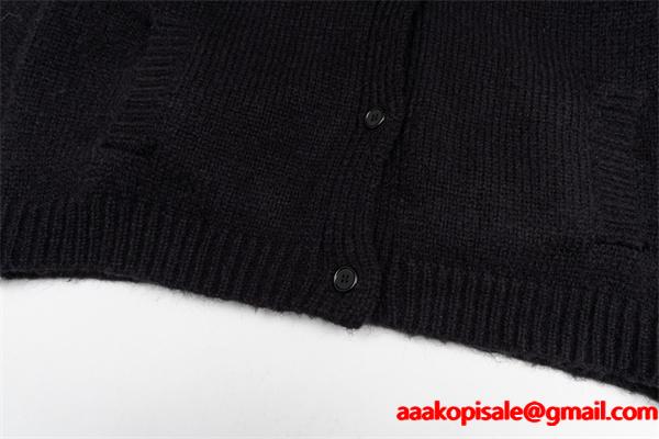 LOUIS VUITTON ルイヴィトン コピー 入手困難 カーディガン ブラック プレミアム品質 メンズ
