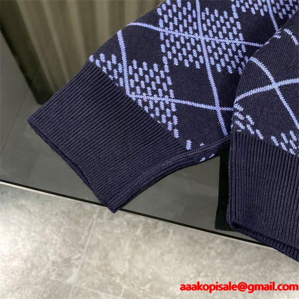 2025秋冬 ニット LOUIS VUITTON ルイヴィトン コピー ジャケット ネイビー ジップタイプ