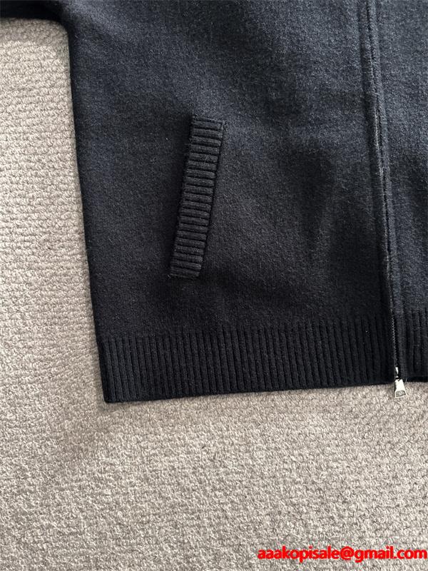 フード付き LOUIS VUITTON ルイヴィトン スーパーコピー ニットパーカー グレー 当店イチオシ