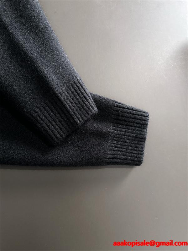 フード付き LOUIS VUITTON ルイヴィトン スーパーコピー ニットパーカー グレー 当店イチオシ