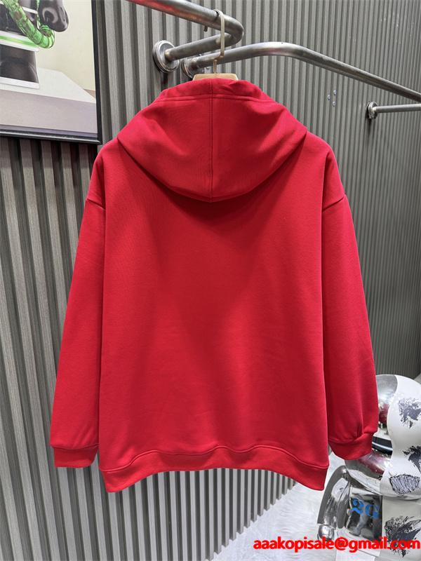 プリント パーカー ブラック 2025秋冬必須アイテム LOUIS VUITTON ルイヴィトン コピー