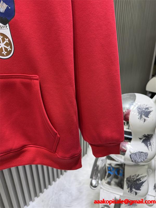 プリント パーカー ブラック 2025秋冬必須アイテム LOUIS VUITTON ルイヴィトン コピー