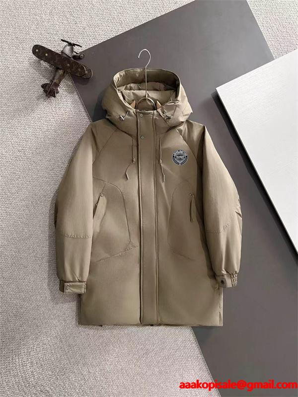 2025秋冬対応 ダウンコート ブラック フード付き LOUIS VUITTON ルイヴィトン スーパーコピー