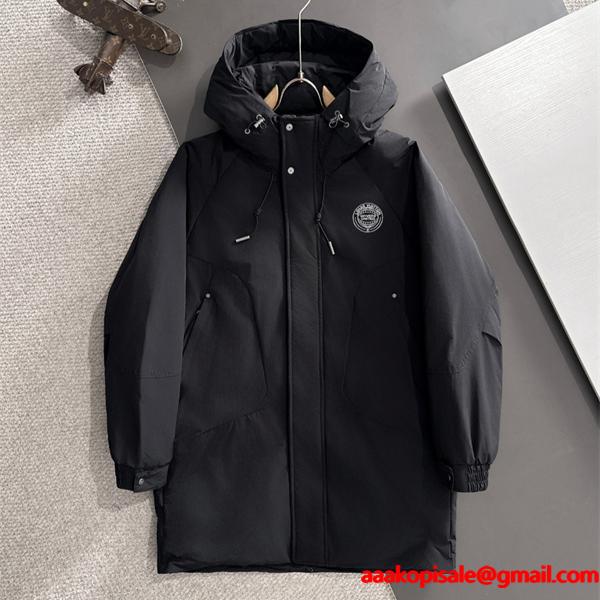 2025秋冬対応 ダウンコート ブラック フード付き LOUIS VUITTON ルイヴィトン スーパーコピー