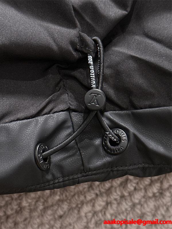  LOUIS VUITTON ルイヴィトン 偽物 ダウンジャケット ブラック ショート丈 メンズ 2025秋冬必須