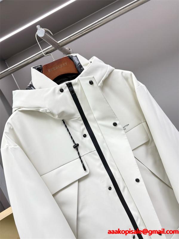 2025秋冬 フード付き LOUIS VUITTON ルイヴィトン コピー ダウンジャケット ブラック 中綿