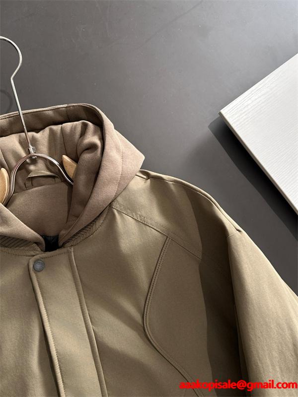 ジップブルゾン グレー フード付き メンズ モード LOUIS VUITTON ルイヴィトン スーパーコピー