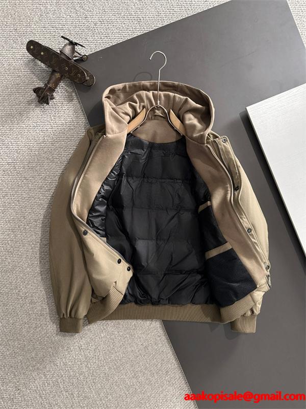 ジップブルゾン グレー フード付き メンズ モード LOUIS VUITTON ルイヴィトン スーパーコピー