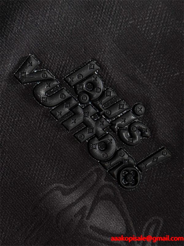 LOUIS VUITTON ルイヴィトン コピー 長袖 シャツ ブラック 無地 メンズ 当店イチオシ