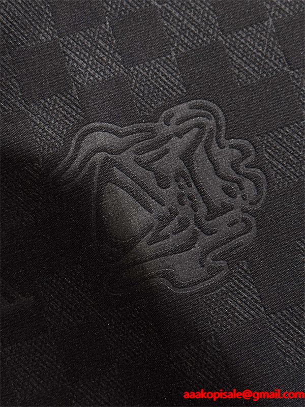 LOUIS VUITTON ルイヴィトン コピー 長袖 シャツ ブラック 無地 メンズ 当店イチオシ