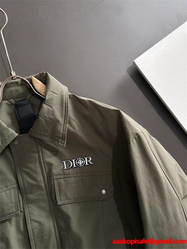 売れ筋！DIOR ディオール コピー ジャケット ベージュ メンズ 着回し 2025秋冬