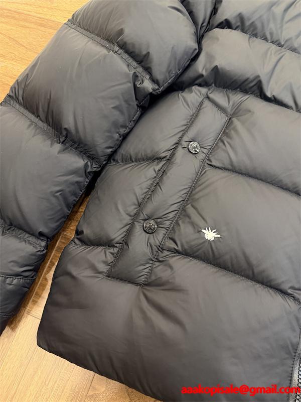 注目度抜群！ダウンジャケット ベージュ フード付き 防寒 DIOR ディオール コピー