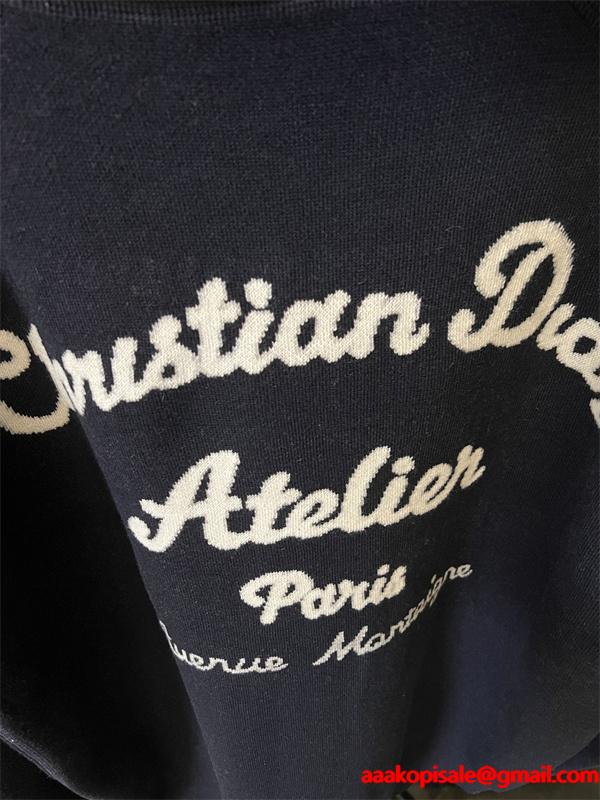 今季注目 DIOR ディオール コピー ジップパーカー 総柄 ブラック 2025秋冬 存在感