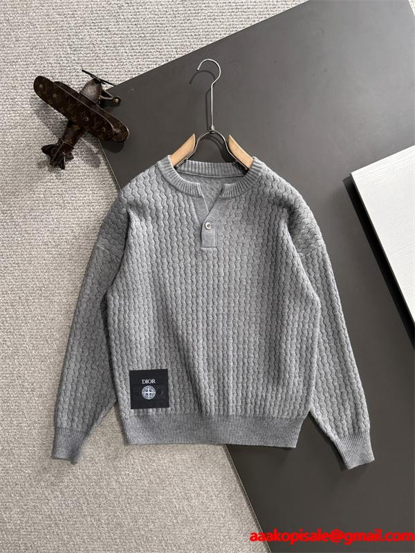 DIOR ディオール コピー トレンド ニット ブラック 2025秋冬 重厚 数量限定 