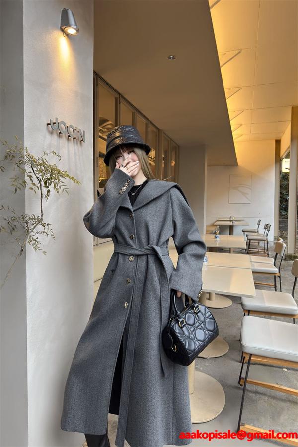 プレミアム コート グレー レディース 洗練 シルエット DIOR ディオール コピー