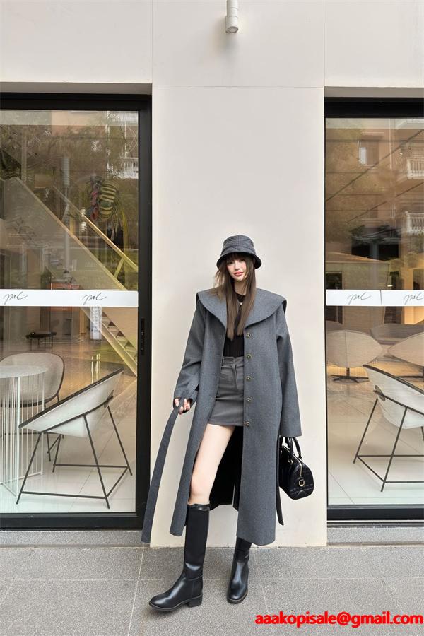 プレミアム コート グレー レディース 洗練 シルエット DIOR ディオール コピー