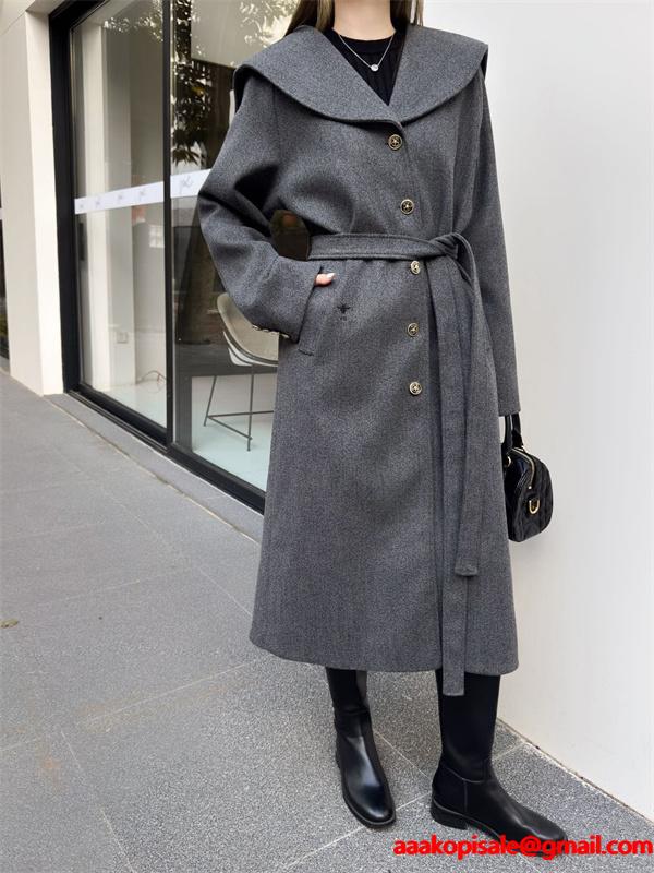 プレミアム コート グレー レディース 洗練 シルエット DIOR ディオール コピー