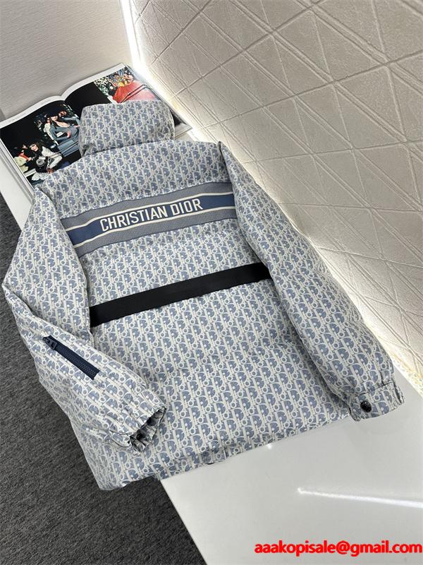 人気集中 DIOR ディオール コピー ダウンジャケット ライトブルー レディース 防寒仕様