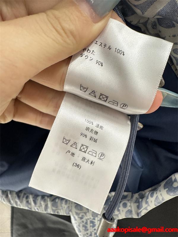 人気集中 DIOR ディオール コピー ダウンジャケット ライトブルー レディース 防寒仕様