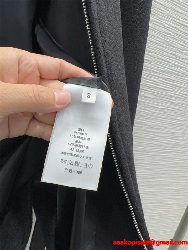 本格派 コート ブラック レディース トレンド  秋冬コーデ DIOR ディオール コピー