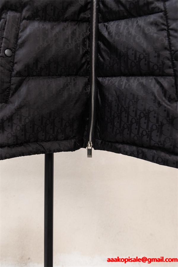  売れ筋確定 中綿切替ジャケット ブラック メンズ 保温性抜群 ディオール DIOR コピー