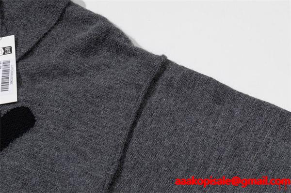 秋冬 保温 ベージュ系 大人カジュアル AMI PARIS アミ パリス コピー ポロ ニット