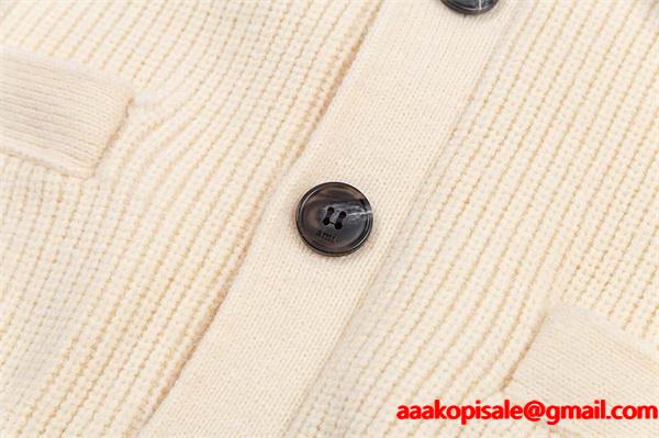 秋冬 知的ムード クラシック 人気 Vネック AMI PARIS アミ パリス コピー ニット