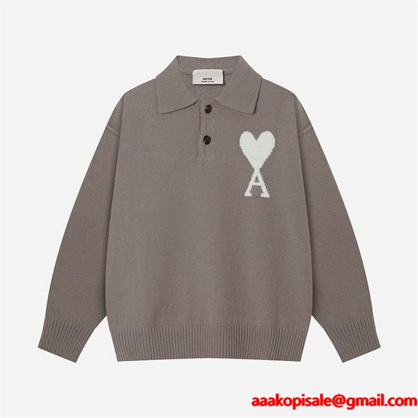 AMI PARIS アミ パリス コピー 2025秋冬 なめらか 優しい 今っぽい抜け感 洗練  ニット