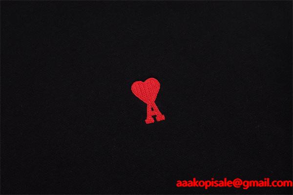 AMI PARIS アミ パリス コピー 厚手生地 モード ブラック ストリート 快適 パーカー