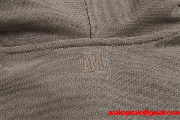 秋冬 立体フード 快适着用 日常使い 定番 スウェット AMI PARIS アミ パリス コピー パーカー