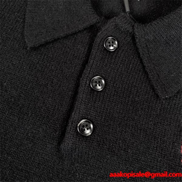 ホワイト 存在感 ゆったり トレンド 注目 ポロ AMI PARIS アミ パリス コピー ニット