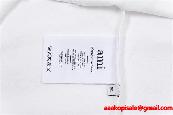 しっかり生地 ブラック ストリート 着回し スウェット AMI PARIS アミ パリス コピー