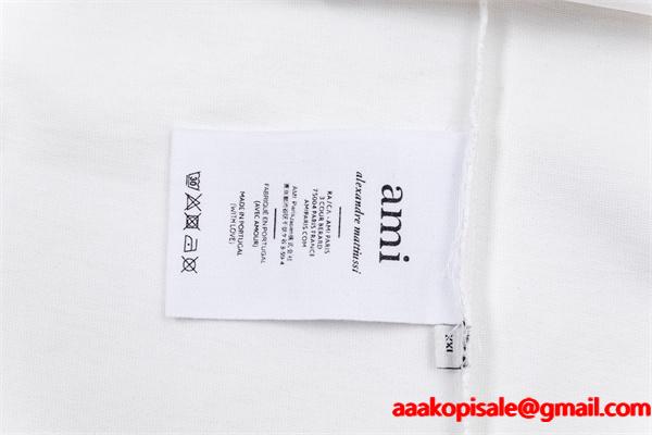 AMI PARIS アミ パリス コピー ブラック クラシカルロゴ 洗練ムード 人気 トレーナー