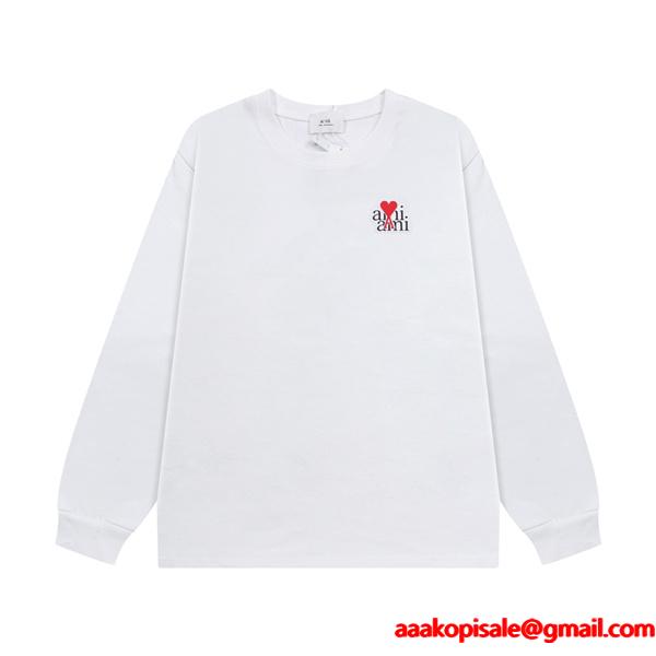 秋冬 しっかり 洗練 着回し重視 定番 AMI PARIS アミ パリス コピー スウェット