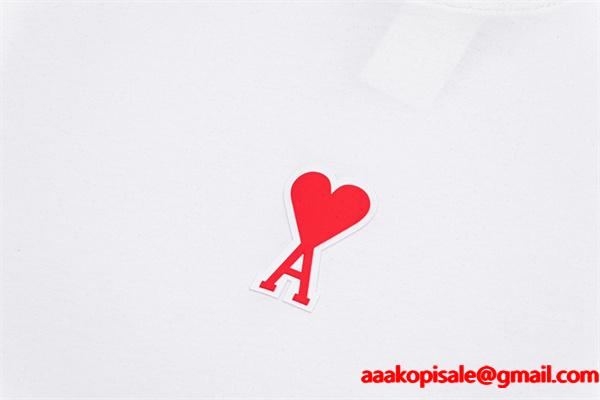 AMI PARIS アミ パリス コピー 2025秋冬コーデ 中厚素材 ブラック 刺繍 トレーナー