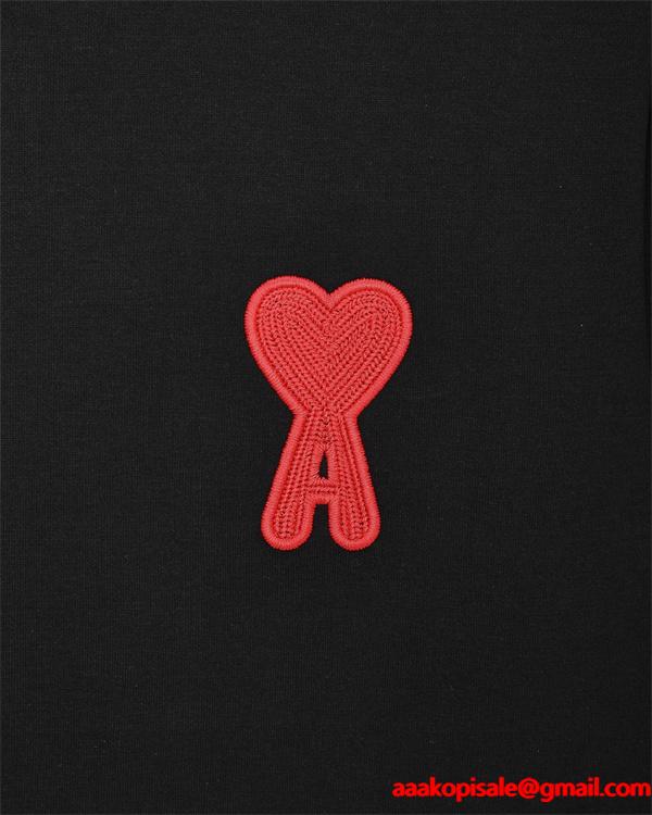 ポイント 万能 シルエット 定番 上品 スウェット AMI PARIS アミ パリス コピー