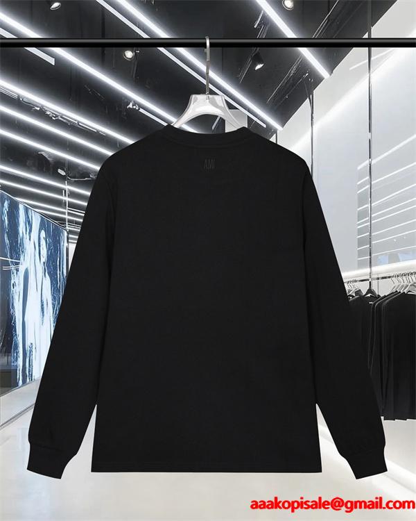 ポイント 万能 シルエット 定番 上品 スウェット AMI PARIS アミ パリス コピー