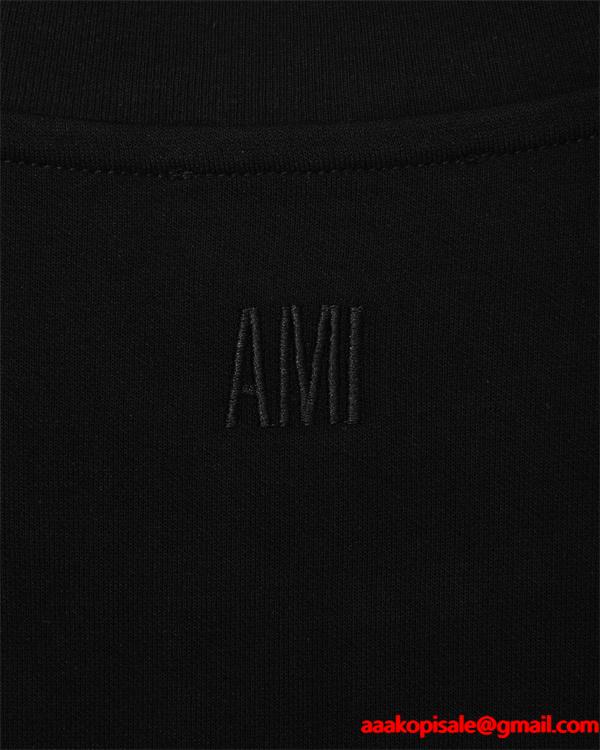 ポイント 万能 シルエット 定番 上品 スウェット AMI PARIS アミ パリス コピー