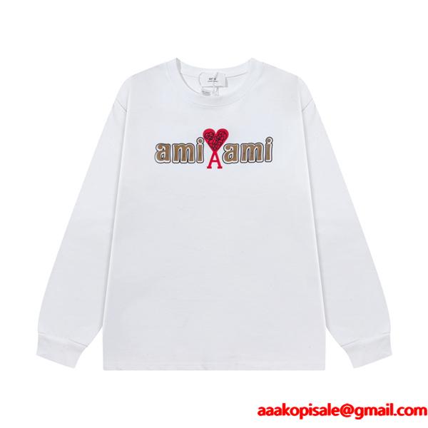 秋冬  存在感アップ ストリート 定番 AMI PARIS アミ パリス コピー スウェット