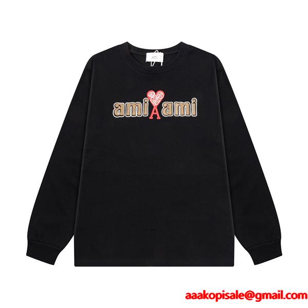 秋冬  存在感アップ ストリート 定番 AMI PARIS アミ パリス コピー スウェット