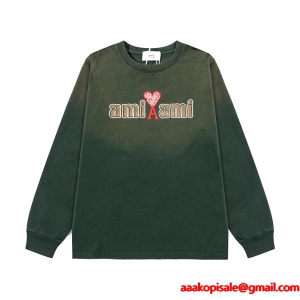 秋冬  存在感アップ ストリート 定番 AMI PARIS アミ パリス コピー スウェット