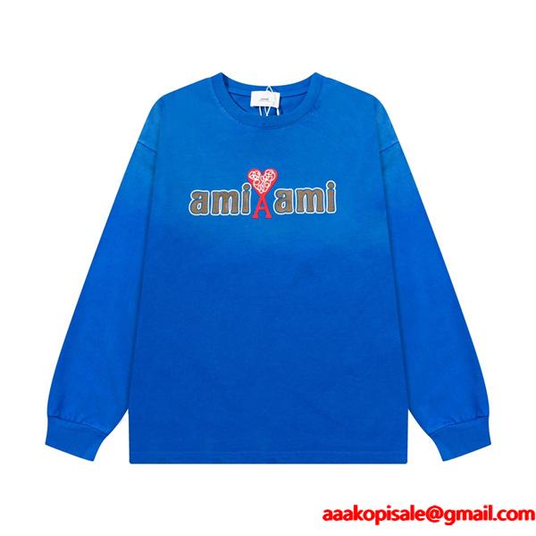 秋冬  存在感アップ ストリート 定番 AMI PARIS アミ パリス コピー スウェット