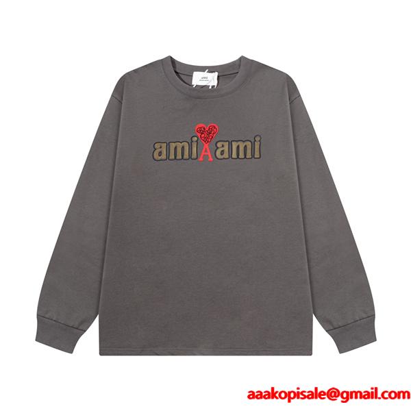 秋冬  存在感アップ ストリート 定番 AMI PARIS アミ パリス コピー スウェット