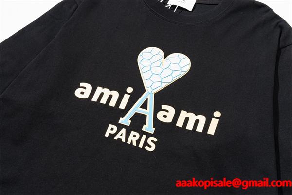 AMI PARIS アミ パリス コピー ホワイトカラー フレンチムード  大人カジュアル ロングスリーブ
