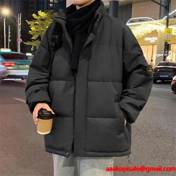 STONE ISLAND ストーンアイランド コピー 秋冬 高保温 ブラウン トレンド 防寒 ダウンジャケット